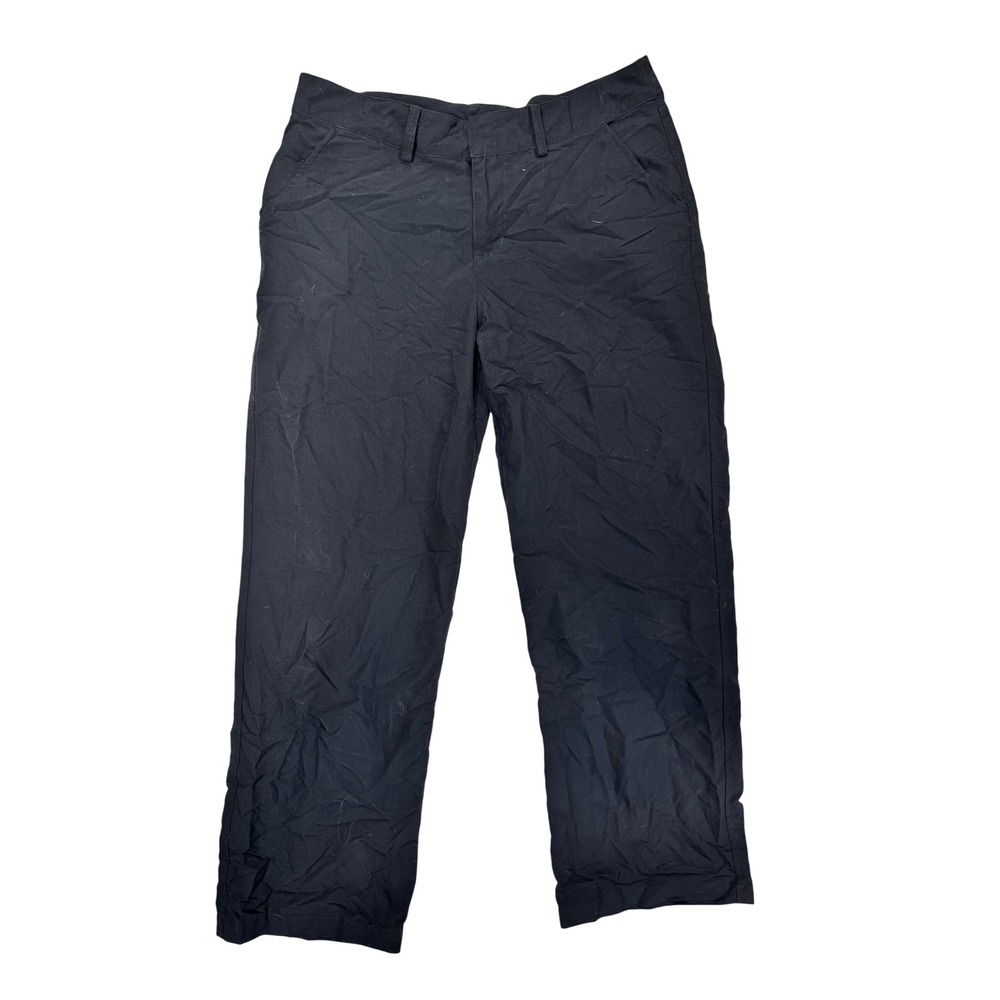 Patagonia Womens Happy Hike‎ Studio Pants Navy Blue Straight Leg Size 14